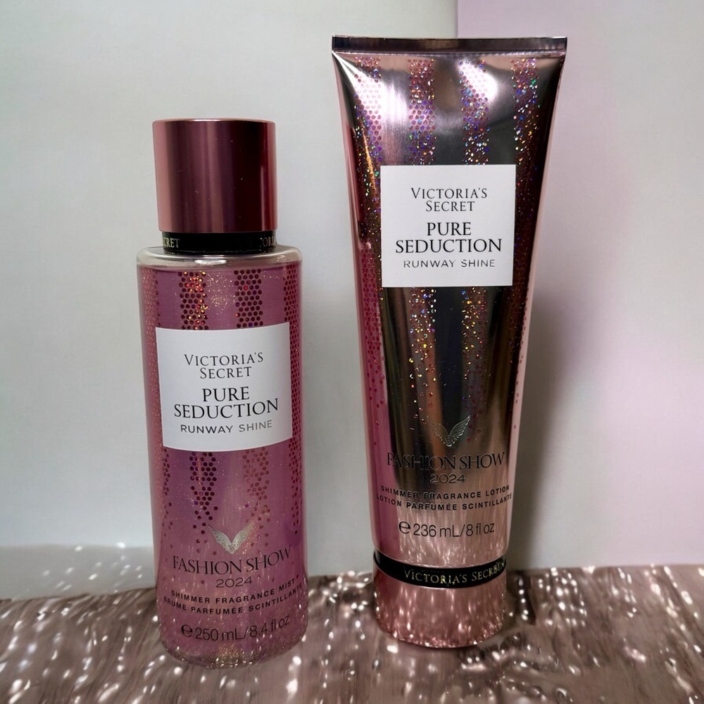 Victoria’s Secret Pure Seduction Shimmer Body Care Gift Set Fashion Show NWT